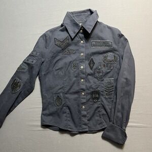 VERSACE JEANS COUTURE MILITARY DECORATED WITH ALL THE PATCHES Small